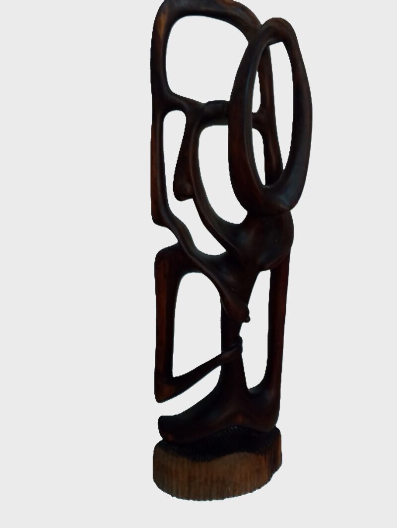 Abstract Hard Wood Sculpture
