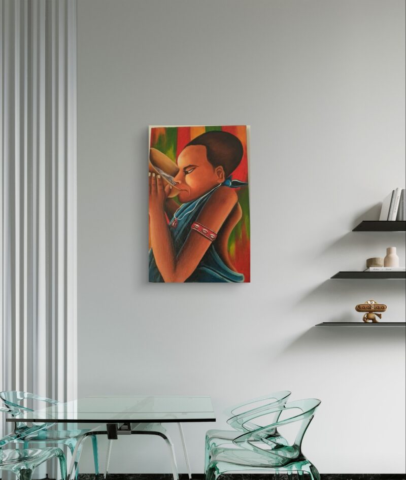 Boy with water Gourd - Image 3