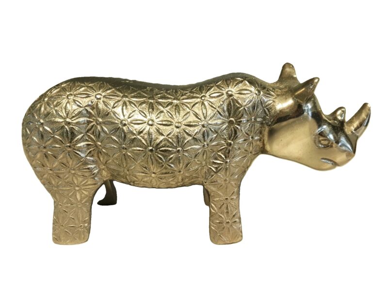 Cast Metal Rhino