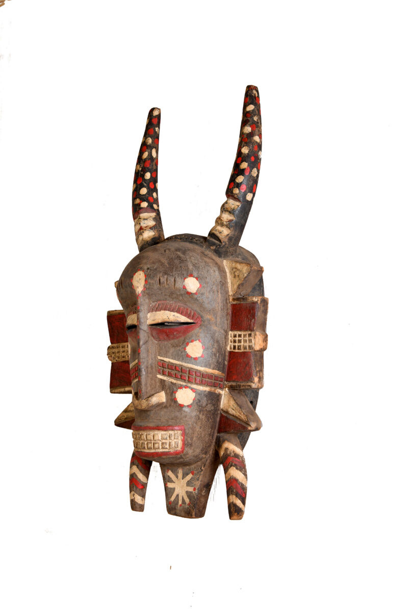 Horned Tribal Mask - Image 2