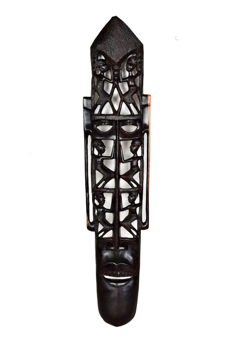 Face Mask with Integrated Figures