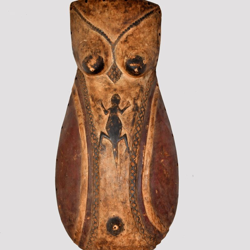 Wooden Body Tribal Mask - Image 2