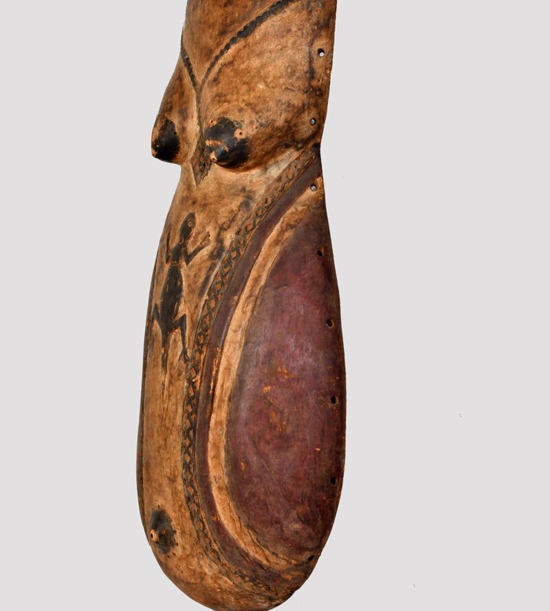 Wooden Body Tribal Mask