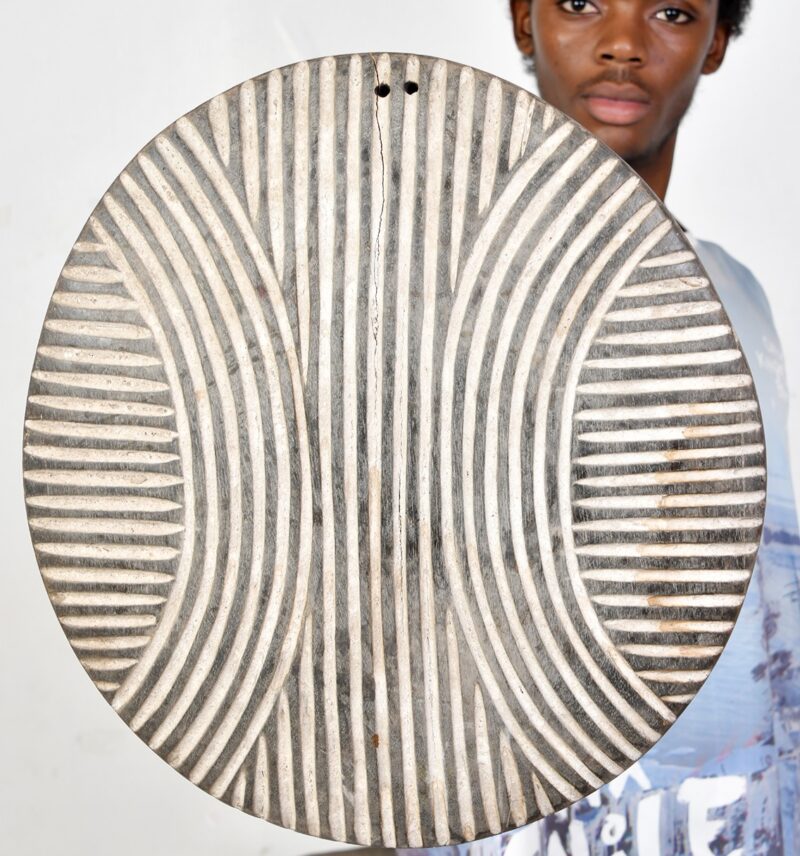 Hand Carved Wooden Tribal Shield