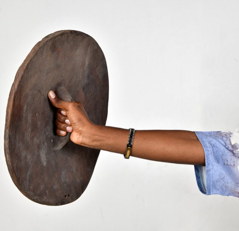 Wooden Tribal Shield - Image 2