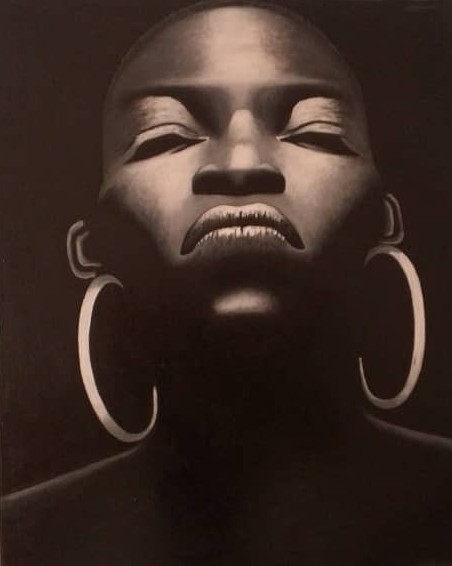 Girl on Hoop Earings
