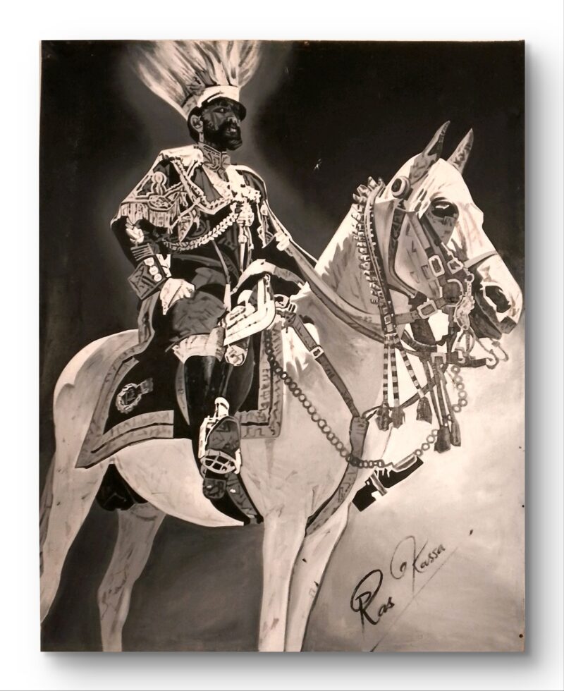 Haile Selassie on Horse