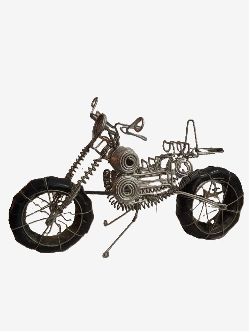 hand made wire motorbike