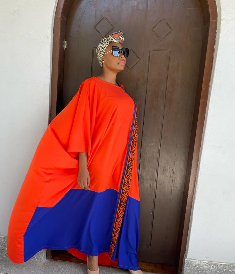 Boubou with contrast features