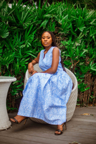 Sleeveless Mid Length Frock