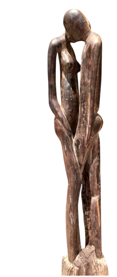 Sculpture Couple Kiss