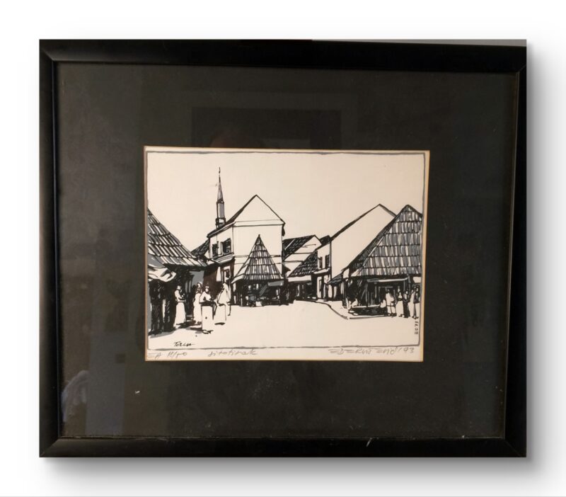 Village Street - Numbered Print