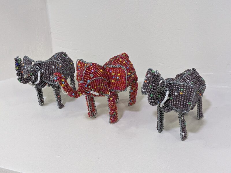 Wire & Bead Elephant Collectable