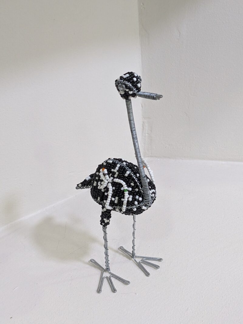 Wire & Bead Ostrich Collectable