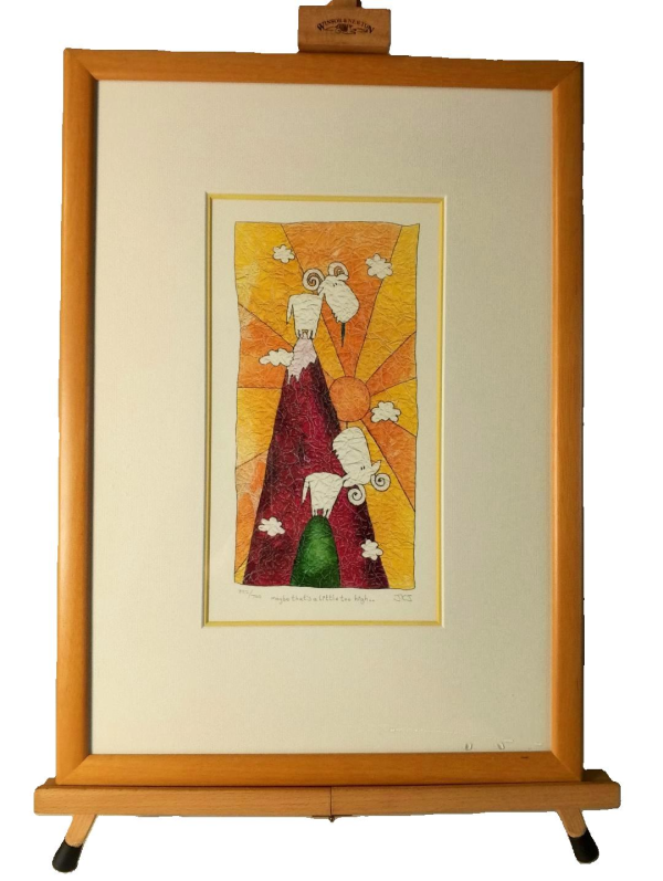 Maybe That’s a Little Too High — Signed & Numbered Limited Print (Framed) Ideal for Children’s Room
