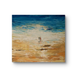 Modern Impressionist Scene – Ghanian Tribesmen at Lakeside